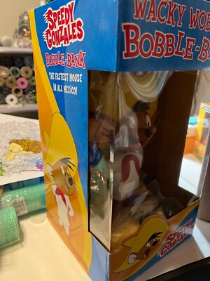 SPEEDY GONZALES Wacky Wobbler Bobble Bank by FUNKO (New) Apprx. 14
