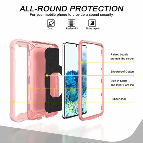 Luxury Armor Ring Kickstand Case For Samsung Galaxy S20 FE 5G A72 A52 A32 A12 - Picture 79 of 88
