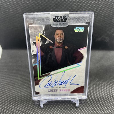 2021 Topps Star Wars Stellar Signatures /40 Carl Weathers Greef Karga Auto A-CW