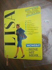 Strumpfverpackung aus der alten DM-Zeit: "LISA WOWERAT" Strumpfhose -RAR Sammler