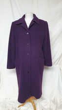 Ladies Long Coat, Astraka, Purple, Bust 40", Length 45", Used, 7751
