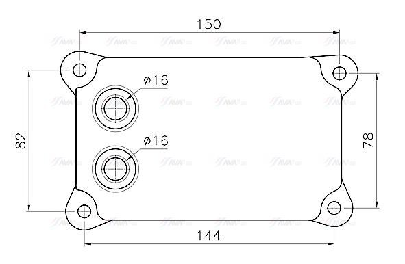 FD3698 AVA Oil cooler FIT FORD TRANSIT TOURNEO (2000) 2.4 TDDI