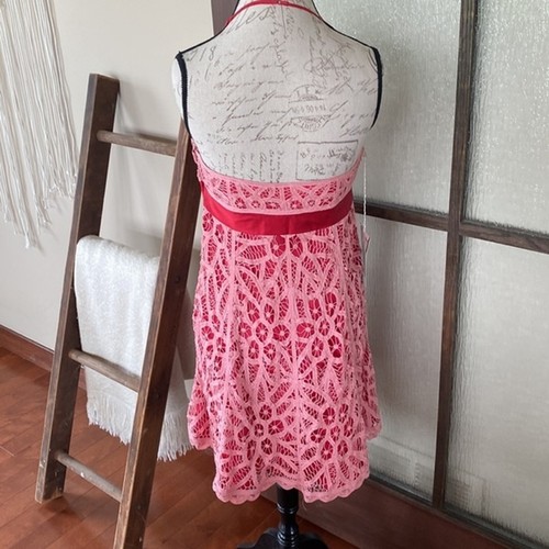 Betsy Johnson pick and red strapless dress. Size 12 but fits more like 10. NWT - Picture 5 of 8