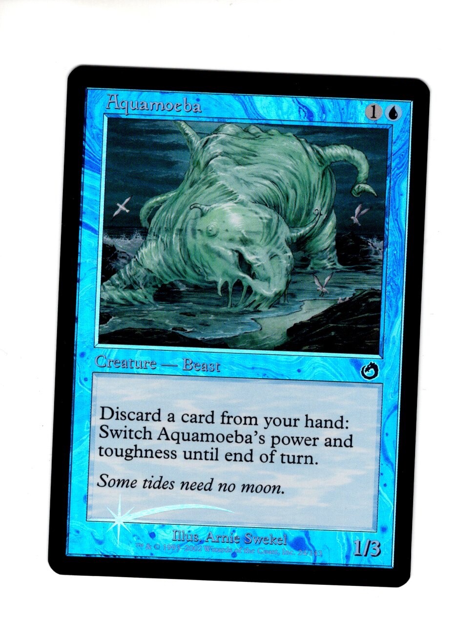 Aquamoeba Torment FOIL LP heavy clouding MTG Magic