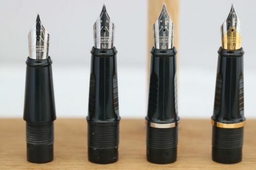 Vintage Sheaffer Made in Australia Black & Silver Fountain Pen