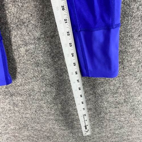Ivivva Activewear Leggings Girls 12 Blue Mid Rise Capri Skinny Pull On Active - Picture 5 of 9