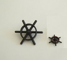 PLAYMOBIL (Z2c15) MER - Gouvernail Noir Bateau 3539 3599 Attache Cassée