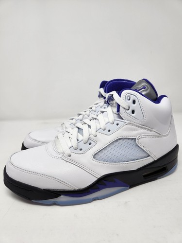 Nike Air Jordan 5 Retro Concord Purple White Black Size 8 DD0587-141 Brand New - Picture 5 of 9