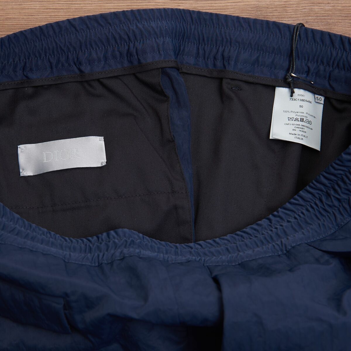 DIOR HOMME 990$ Navy Blue Technical Track Pants - Drawstring DIOR HOMME 990$ Navy Blue Technical Track Pants - Drawstring
