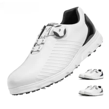 Golf Shoes Men's Waterproof Breathable Sports Sneakers Non-slip Trainers New