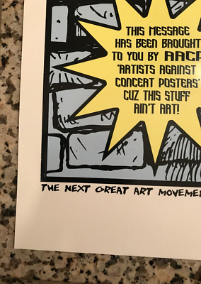 The Strokes Aerial Theatre Houston Texas 2002 Poster S/N Jermaine