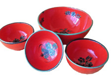 Zeller Zell am Harmersbach Keramik Anuschka Schale & Schälchen Set 4 Teile