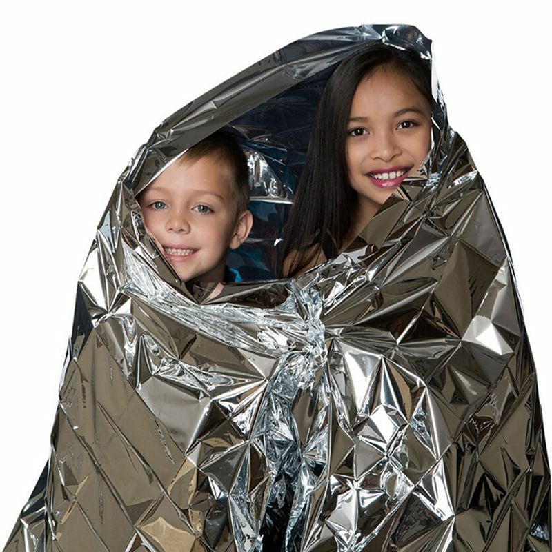 Lightweight Thermal Blankets Heat Foil Emergency Reflective Survival  Camping | eBay
