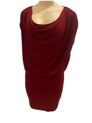 Alice Olivia Women's Red Burgundy Maroon Glitter Drape Blouson Dress Size M | eBay Alice Olivia Women's Red Burgundy Maroon Glitter Drape Blouson Dress Size M | eBay