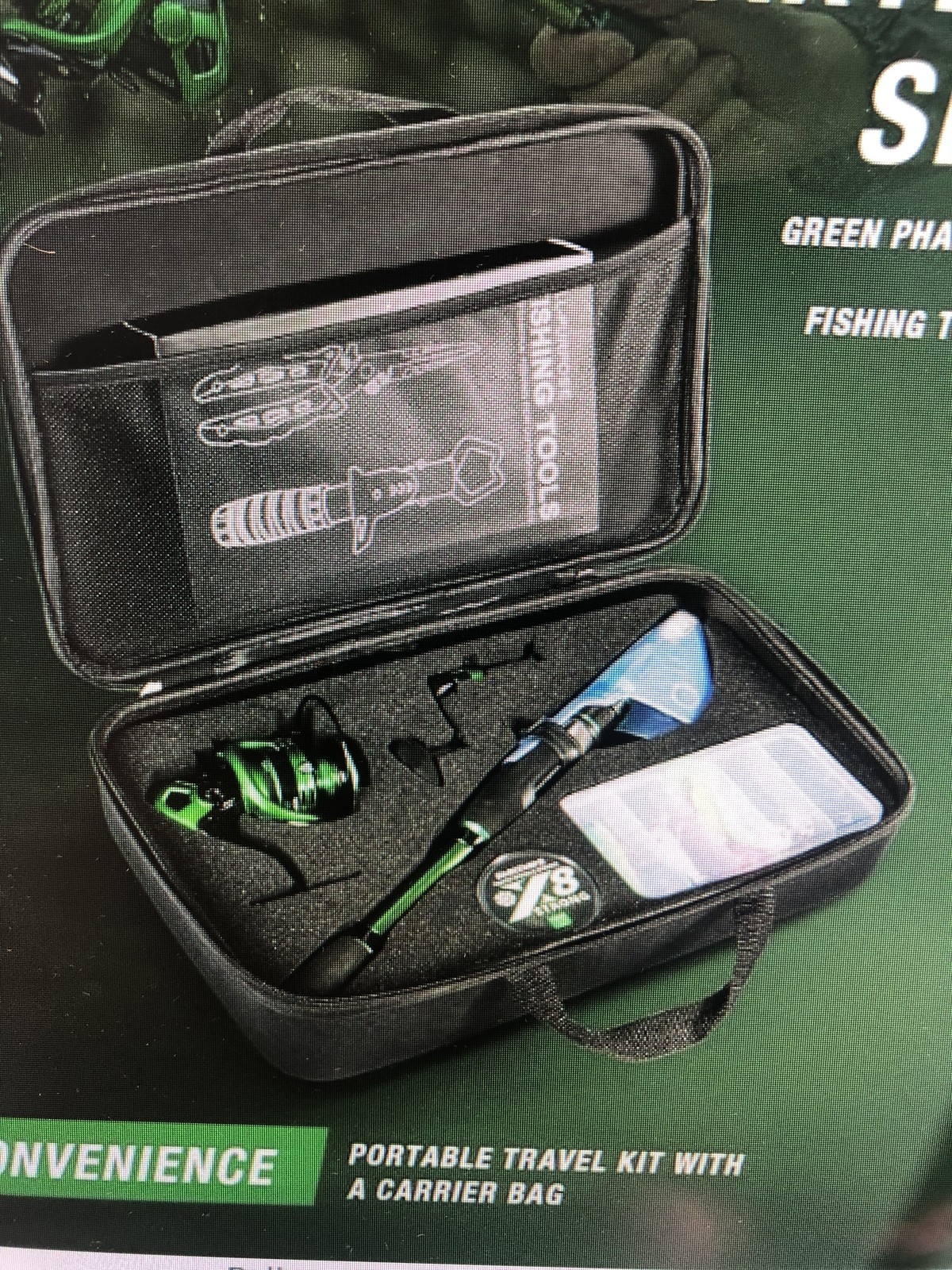 Ghosthorn Fishing Rod and Reel Combo Graphite Telescoping Fishing Travel Kit