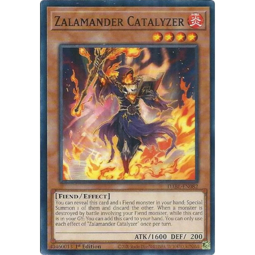 YuGiOh 3x Zalamander Catalyzer x3 - DABL-EN082 1st Edition Common - NM |  eBay