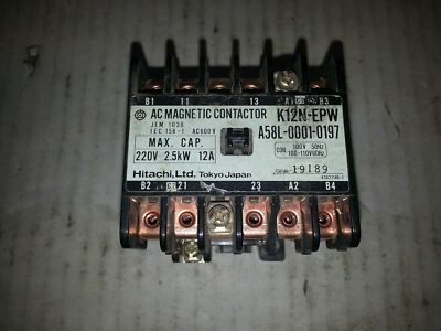 AC MAGNETIC SHIZUKI .1+120 500VE923 K12N-EPW A58L-0001-0197 HITACH