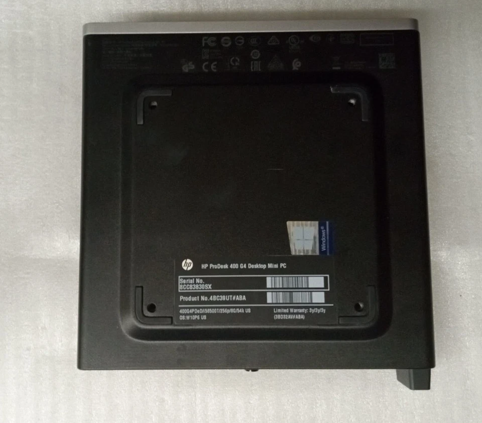 HP ProDesk 400 G4 Mini i5 8th Gen  @2.1 GHz 256GB SSD 8GB RAM  - Image 4 of 4