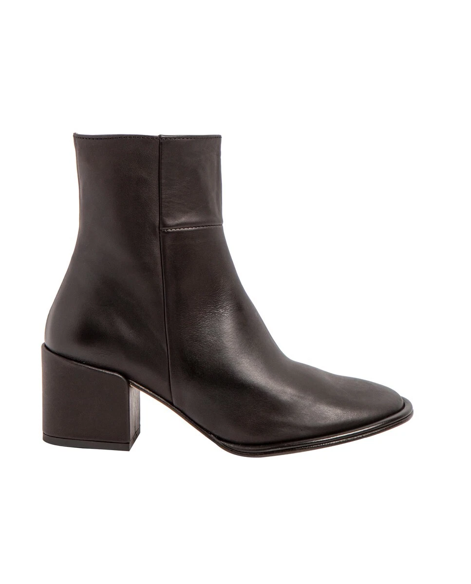 Neosens Medoc Stivaletti Invernali Donna In Pelle Morbida Con Tacco A Blocco - Nero - 2