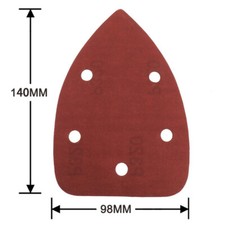 P40-2000 Sanding Sheets Hook/Loop Mouse Sanding Pads Sander Paper Triangle Discs