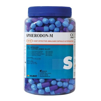 Silmet 121491 Spherodon-M Amalgam 1 Spill Regular Set Admix Alloy 500/Pk
