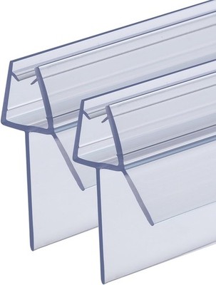 Duschdichtung 2er Set 100cm, 6-8mm Glas, extra lange Lippen, Einfache Montage