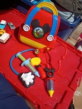 Junior Mickey Mouse Funhouse On the Go Doctor Bag, 8 Piece Pretend Play Set