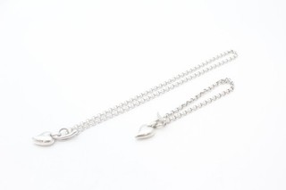 Kit Heath Sterling Silver Jewellery Set Necklace Bracelet T Bar Heart (39g)