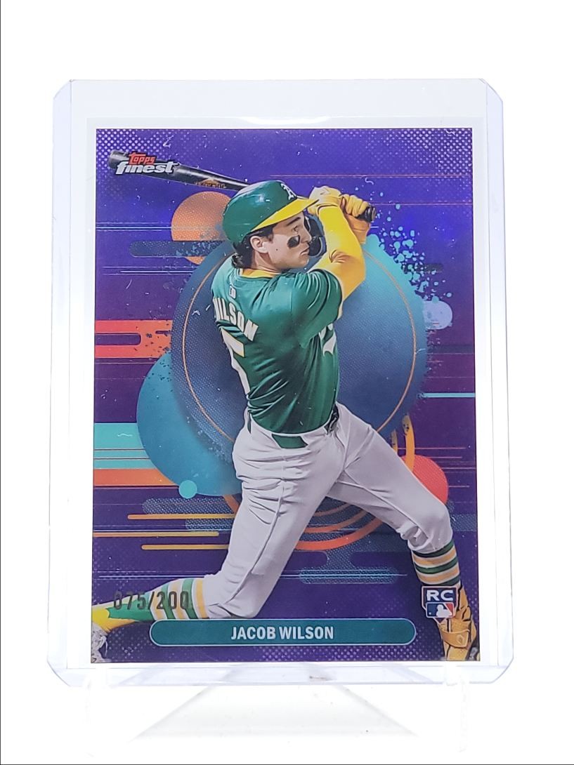 JACOB WILSON 2025 TOPPS FINEST UNCOMMON ROOKIE PURPLE RC /200 Q6027