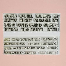 The Stamps Of Life Dream  Happy Statement Stamps  Dies Set - 2 SETS - READ 