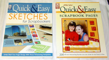 Quick  Easy Scrapbooking   New 2 Paperback "How To" Instructional Books 