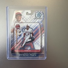 2024 Bowman Draft - Bowman in Action Christian Moore #BIA-6 (RC)
