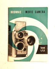 Brownie Movie Camera Manual Turret f/1.9, 1950's