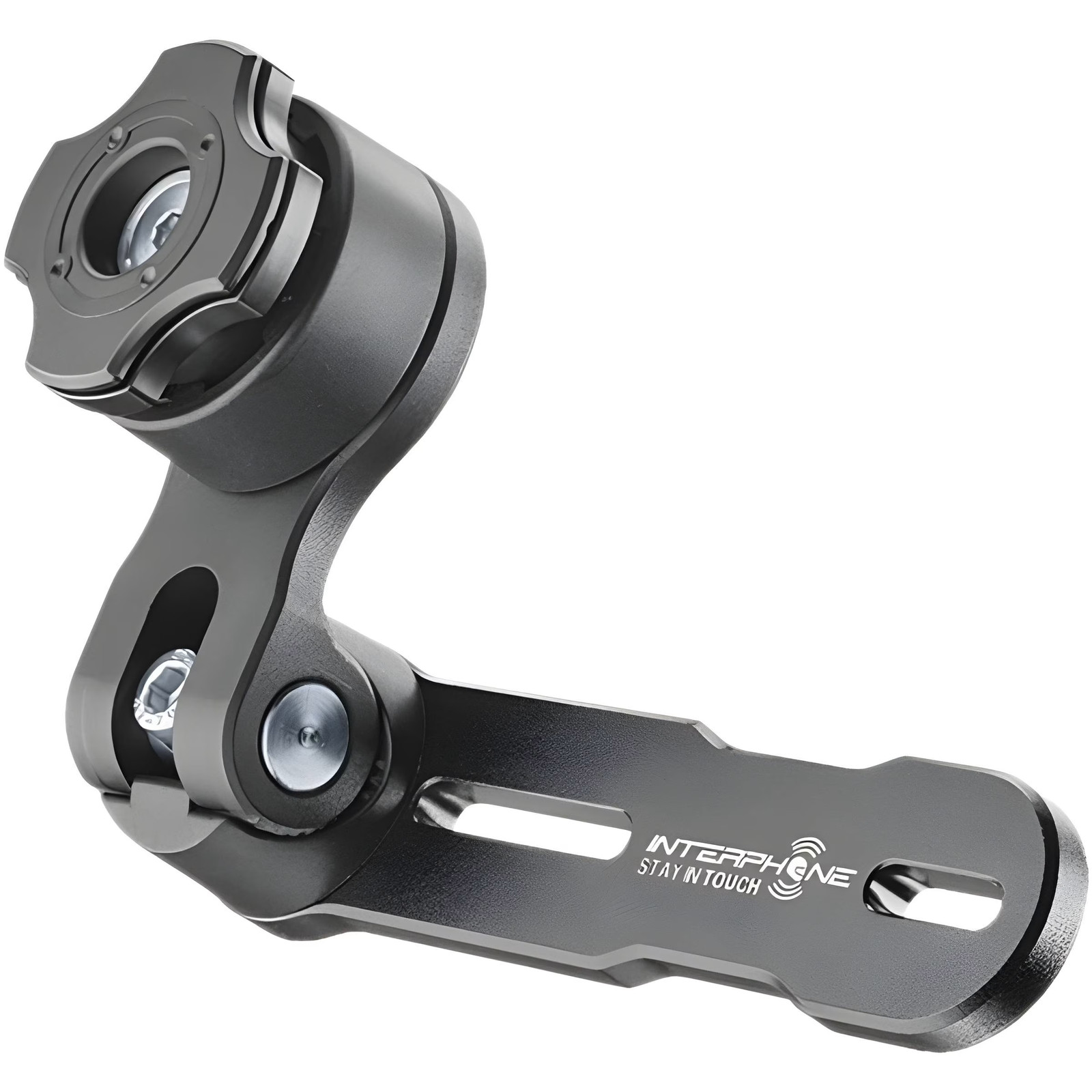Interphone - Quiklox Modular System - Motorcycle Holder Support - Quiklox Hooking For Cover Bracket -Fumed Bracket Bracket - Adjustable 360 ​​Horizontal 90 Vertical - Quick Release Attachment - Image 2