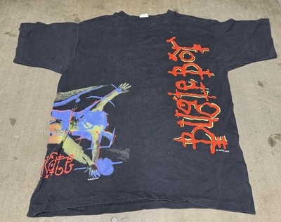Vintage 1980s Bugle Boy Skate Skater T-Shirt Tee Single Stitch Black Medium USA