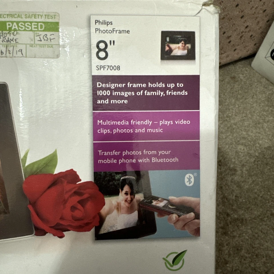 Philips SPF7008 8-inch Digital Photo Frame with Bluetooth - Black - Image 3 of 4