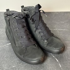 Women ECCO Soft 7 Tred Gore-Tex Boot Sneakers 42 Black Leather High Top