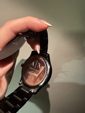 Image of Original Armani Exchange AX2104 Black Stainless Steel Case Black Stainless Watch