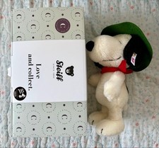Steiff 50th Anniversary Snoopy Plush Toy 27cm Hat Scarf Boxed PEANUTS