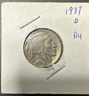 1937-D Buffalo Nickel ~AU