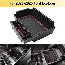 For 20-2025 Ford Explorer Accessories Center Armrest Storage Box Organizer Tray