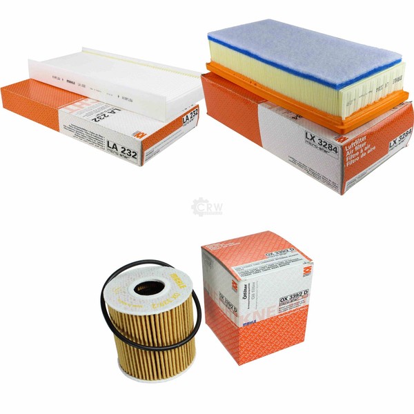 Mahle / Knecht Innenraumfilter LA 232 Luftfilter LX 3284 ÖLfilter OX 339/2D-image