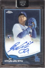 2013 Topps Chrome Baseball Hyun-Jin Ryu #25 Autograph RC