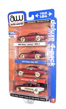 CHASES 2022 Auto World Target Exclusive Deluxe 4 Pack Version B Ultra Red Set