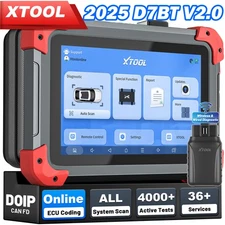 XTOOL D7 BT Full System Bidirectional OBD2 Scanner Diagnost Tool  ECU Coding FCA