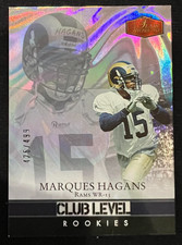 MARQUES HAGANS 2006 Flair Showcase Club Level #182 Rookie Card RC #426/499. rookie card picture