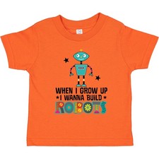 Inktastic Future Robot Builder Robotics Engineer Toddler T-Shirt Childs Stem Kid