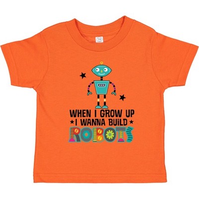 Inktastic Future Robot Builder Robotics Engineer Toddler T-Shirt Childs Stem Kid