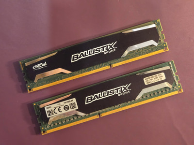 16GB Crucial Ballistix Sport DDR3-1600 Kit 2x8GB XMP Matched | BLS8G3D1609DS100