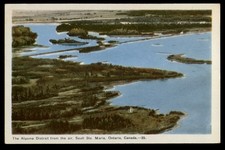 Postcard Algoma District Aerial View, Sault Ste. Marie, ON